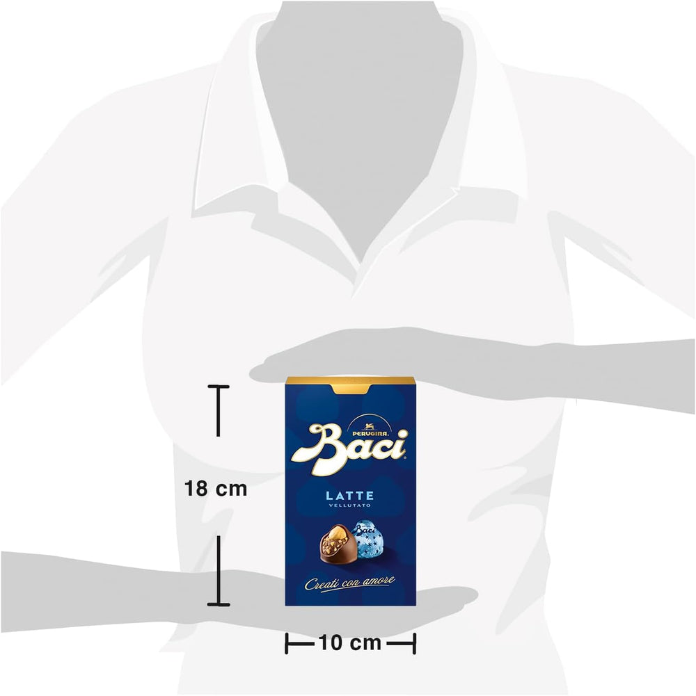 Bombones con relleno de chocolate con leche y avellanas, caja de 200g