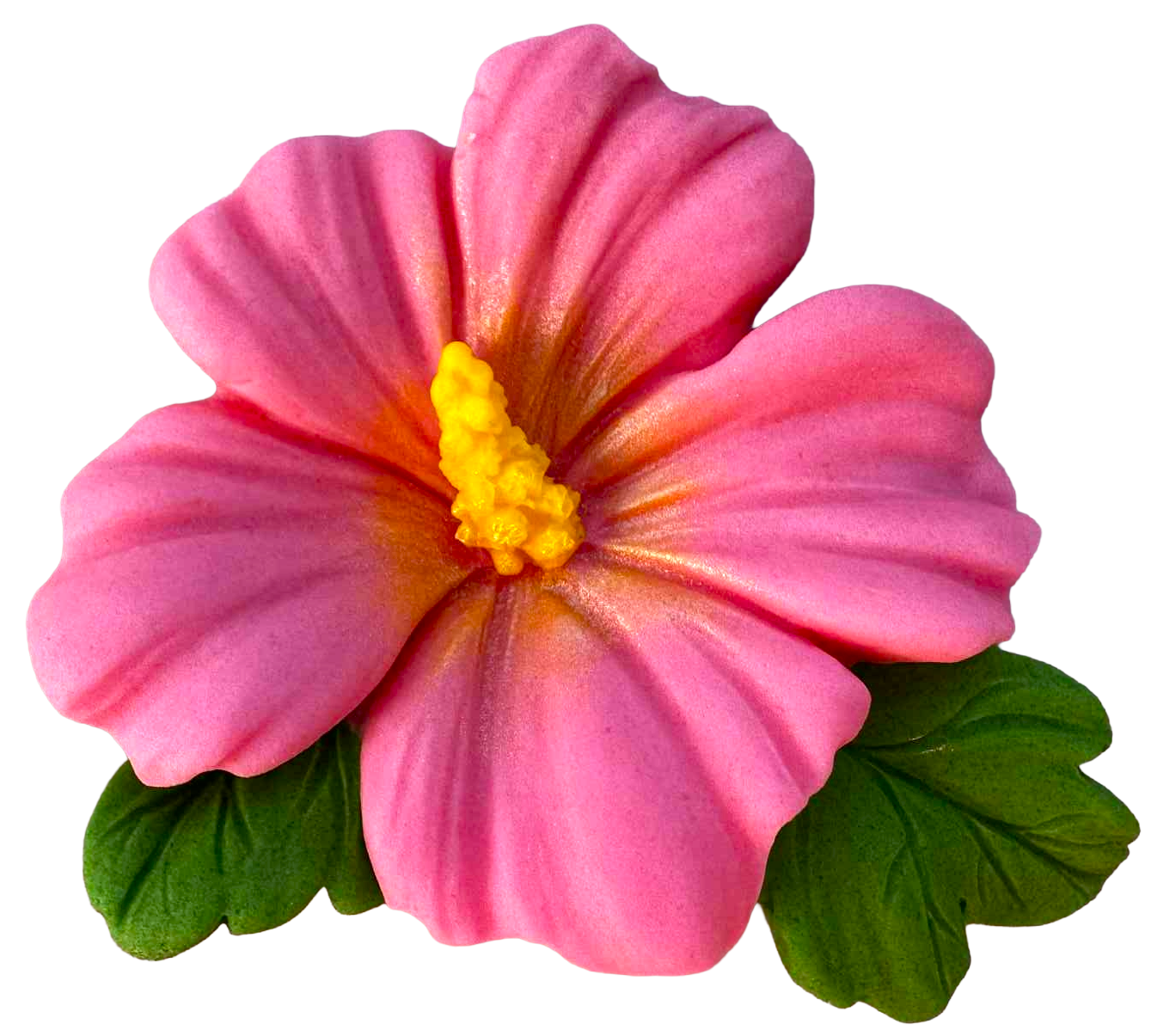 Flor de hibisco comestible – 9,5 cm, decoración para tartas