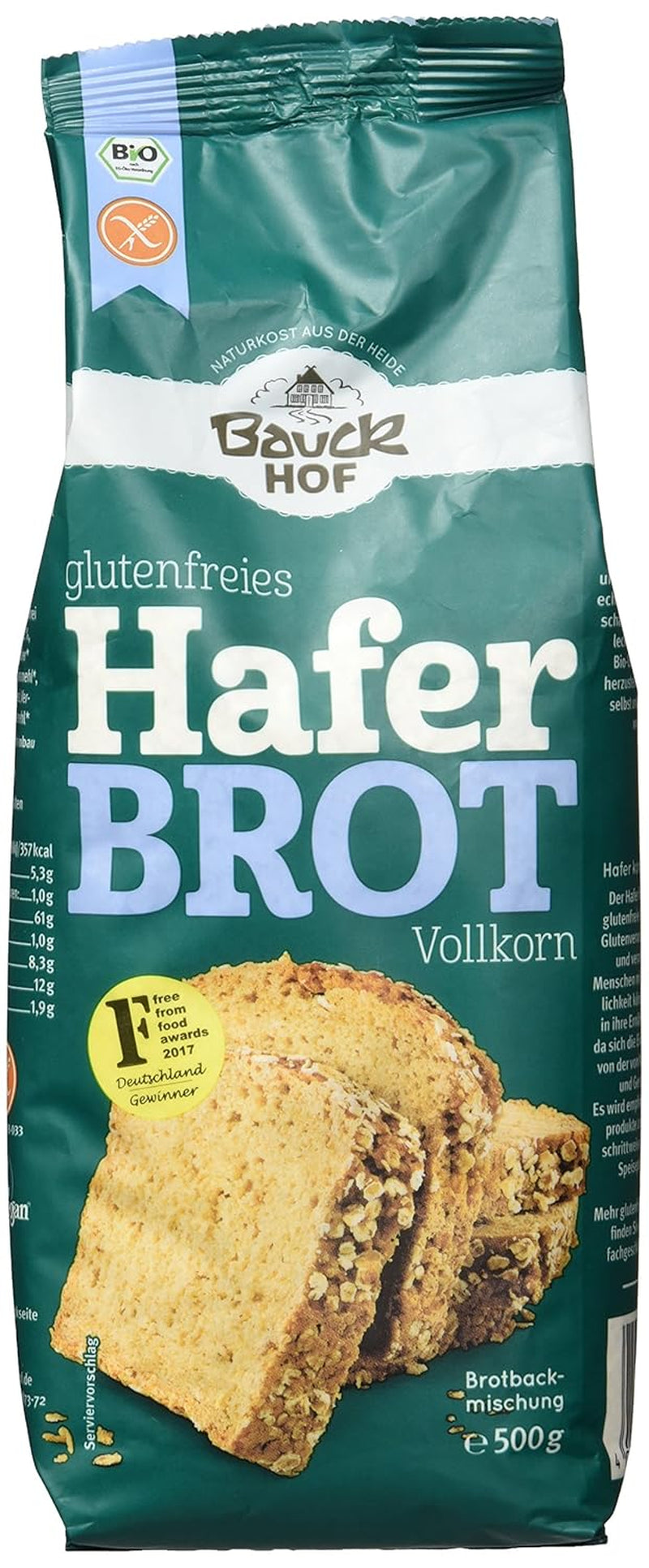 Bio Haferbrot Brotbackmischung, 500 G Naty Shop 500 G (paquete 1Er)