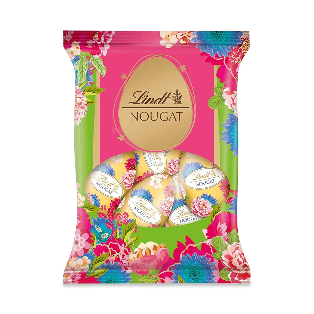 Huevos Lindt Turrón Edición Flor 90g | Turrón de avellanas con fino chocolate con leche | Huevos de Pascua de diseño de primavera | Chocolate de Pascua | Huevos de chocolate | Regalo de chocolate | idea de regalo