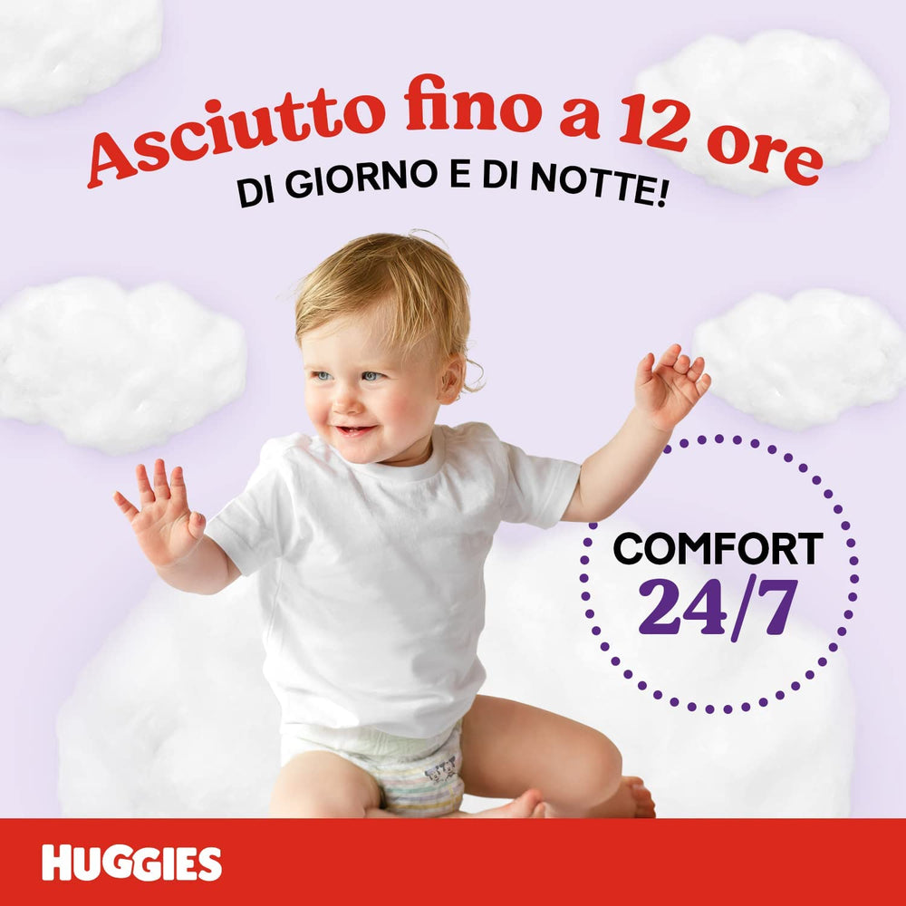 Pañales Huggies Ultra Comfort, talla 4 (9-14 kg), paquete de 72 pañales