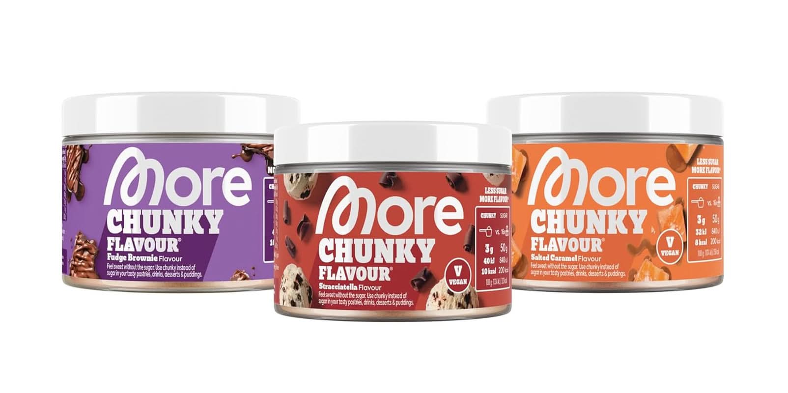 MÁS Chunky Flavor, Cheesecake de Arándanos, Aroma en polvo para endulzar con inulina y lactasa, 150 gramos Edulcorantes Naty Shop 150 G (Pack 3Er) Mixtos (Fudge Brownie, Caramelo Salado, Stracciatella)
