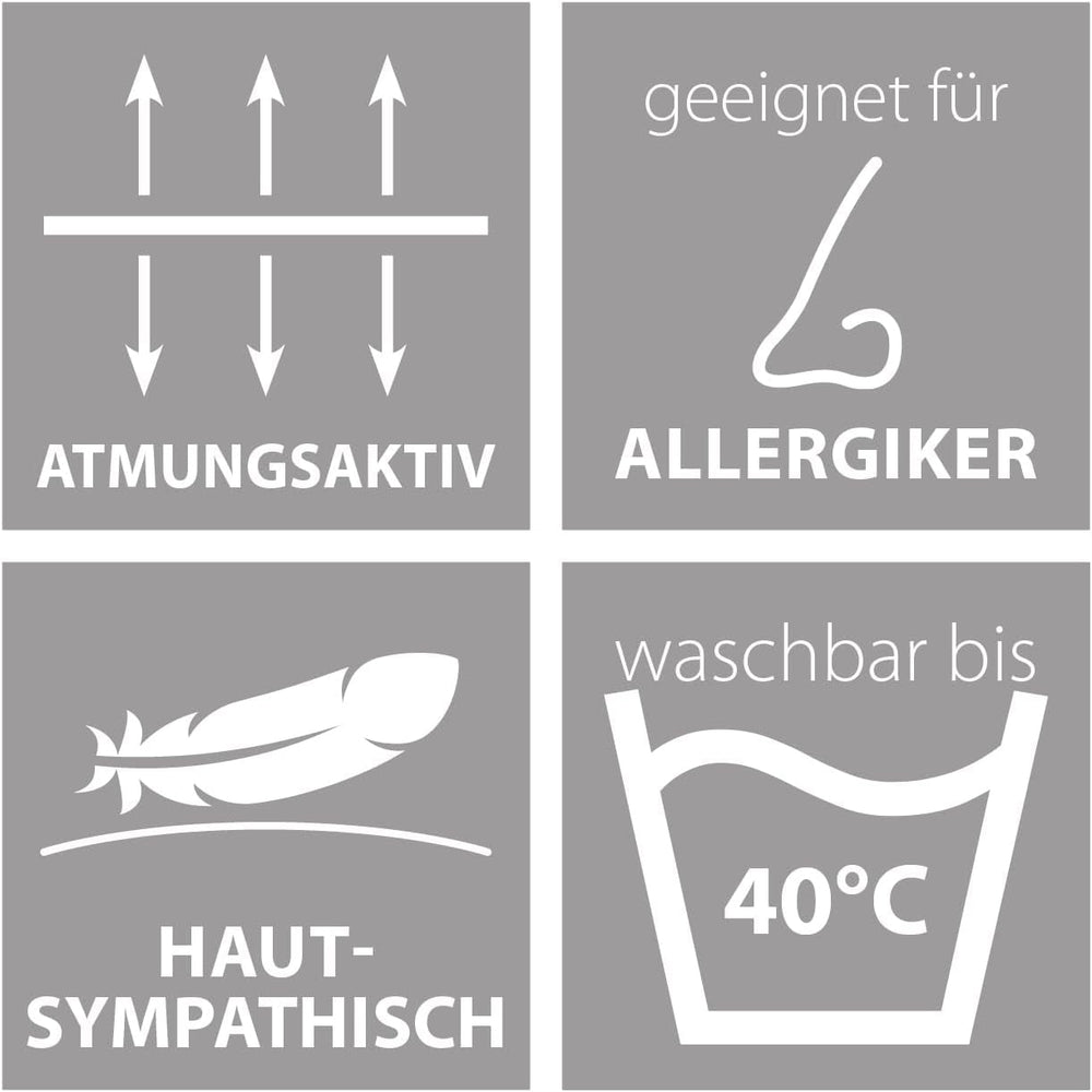 Traumnacht Green Basic Pillow Set format din două perne 80 X 80 Cm, certificat Oeko-Tex, produs în conformitate cu standardul de calitate german Perne standard Naty Shop