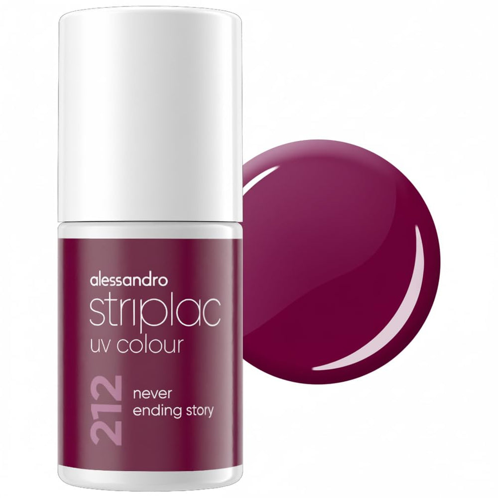 Esmalte de uñas UV alessandro Striplac Lavender Lemonade – Delicado y duradero – Fácil eliminación gracias a la tecnología de eliminación – Vegano y libre de crueldad animal – 8 ml