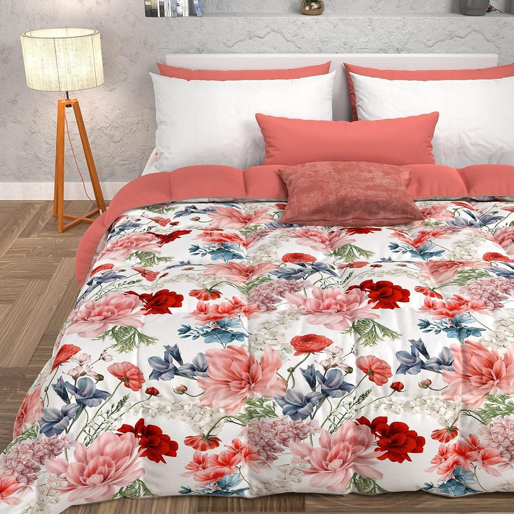 PETTI Artigiani Italiani - Plapumă de iarnă, Plapumă de iarnă, Plapumă simplă, Cu două fețe, Monocolor și imprimare digitală, 100% microfibră antialergică, Made in Italy