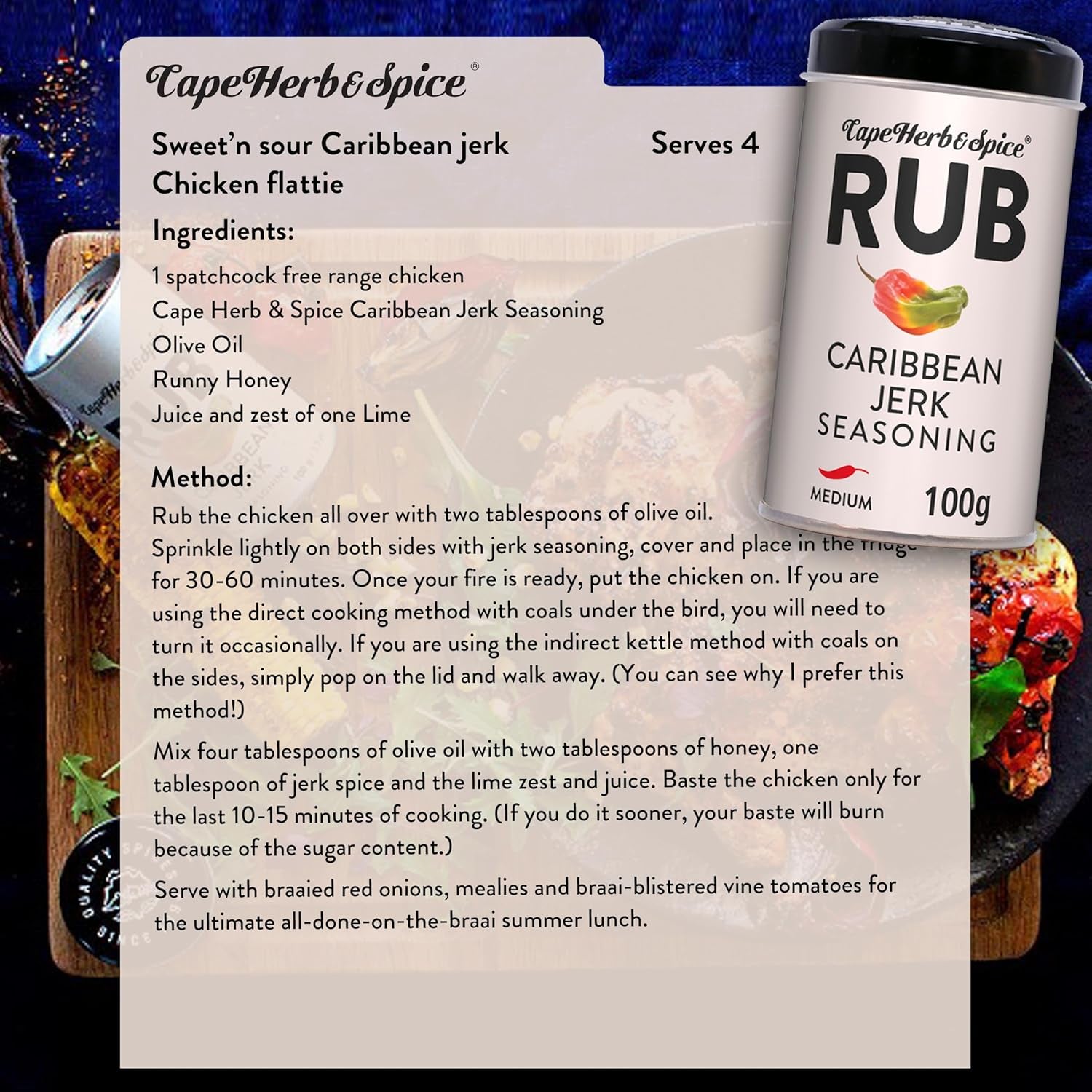 Rub Caribe Jerk, 100g