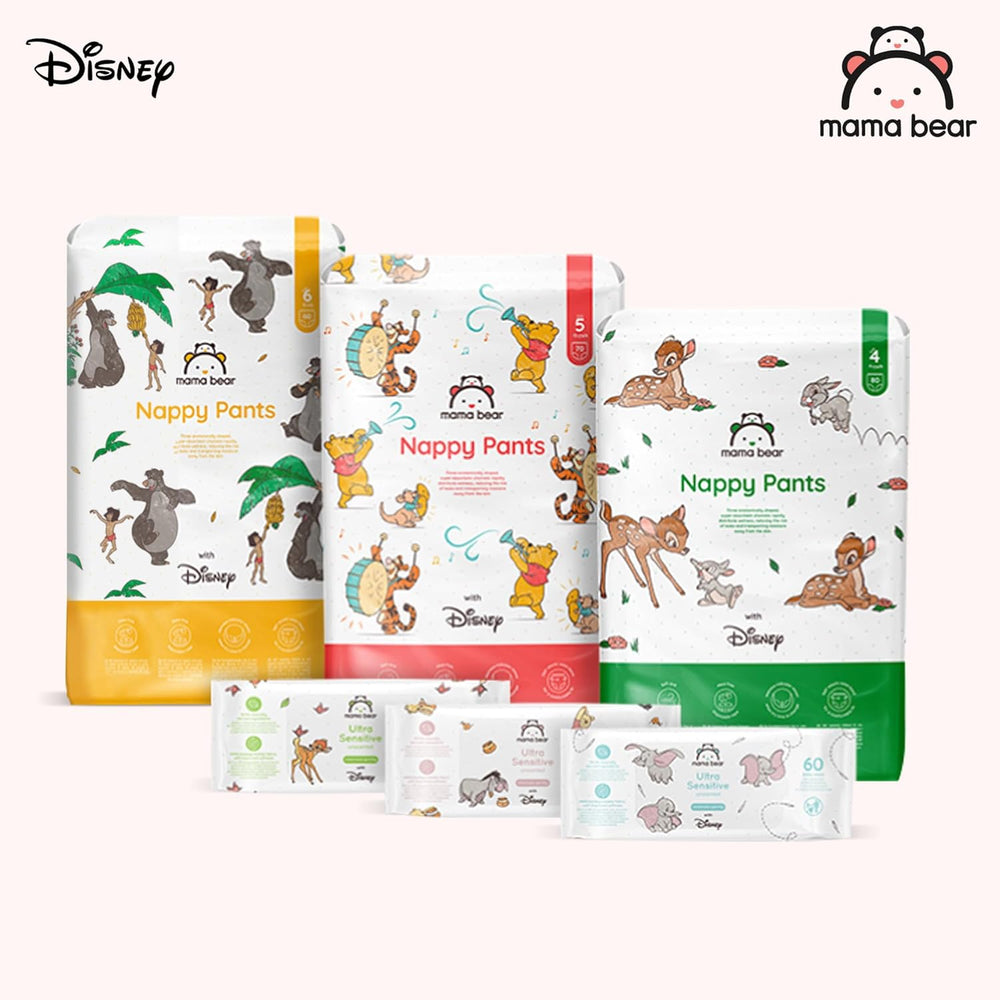 Marca Amazon: Mama Bear Disney Pañales, Talla 5 (12-17kg) - Caja Mensual, Blanco, 140 Piezas (2 Paquetes de 70)