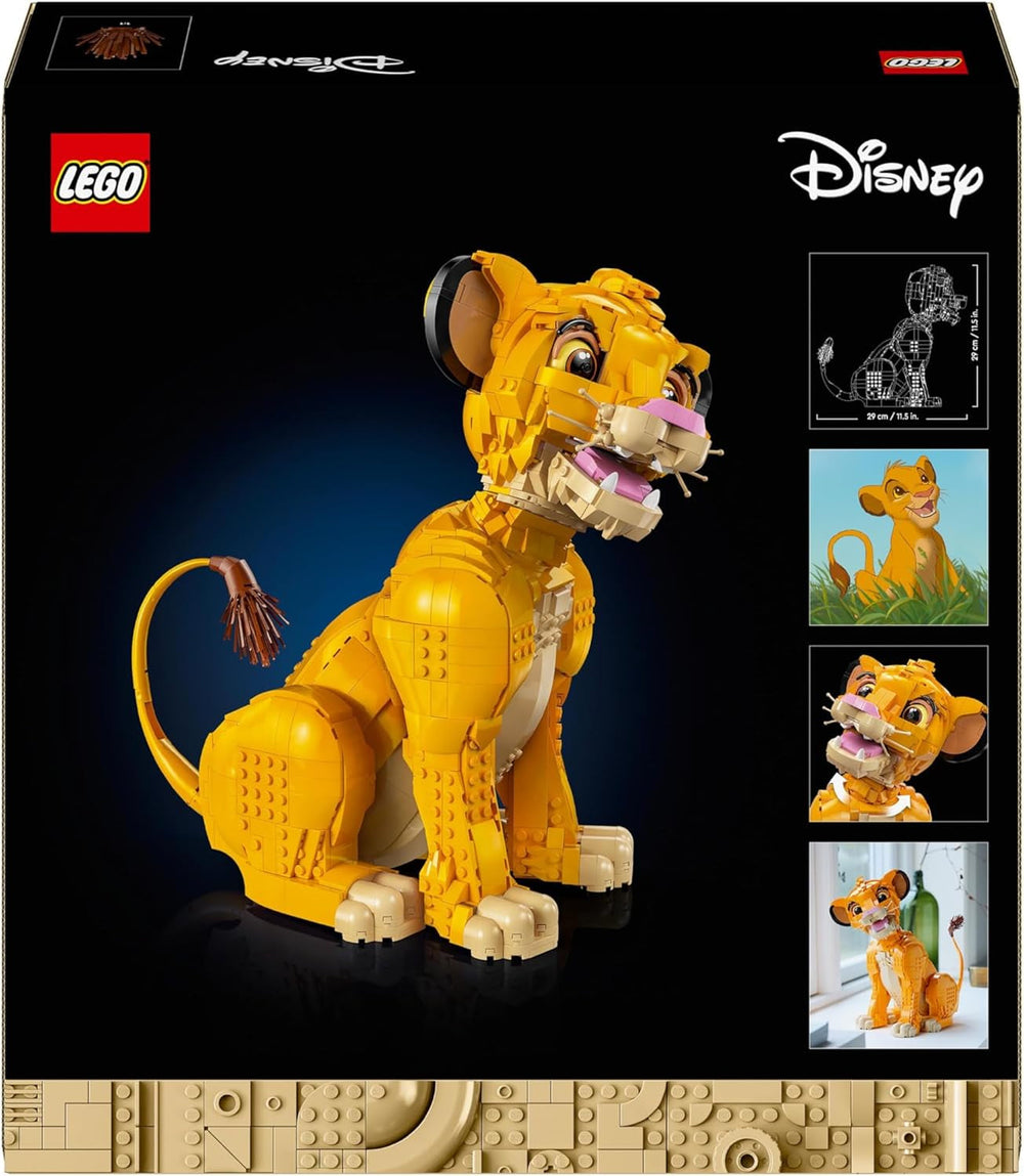 Lego Ç€ Disney Simba, el joven rey león, juguete de construcción para coleccionar con creativas figuras de animales, actividad relajante para adultos, idea de regalo para mujeres 43247 Juegos de construcción Besuche den LEGO-Store