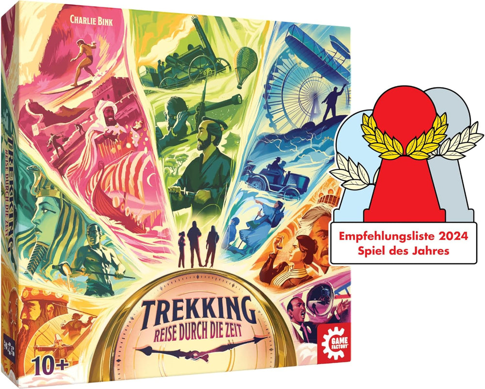 Game Factory 646098 Senderismo, viajes en el tiempo, juego de mesa para 1-4 jugadores, mayores de 10 años, juego familiar