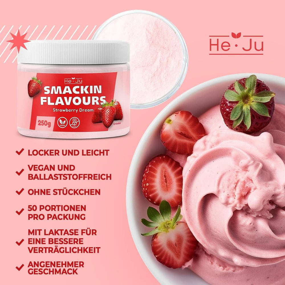 He-Ju, Polvo con sabor a fresa, 250 gramos Tienda Aromas Naty