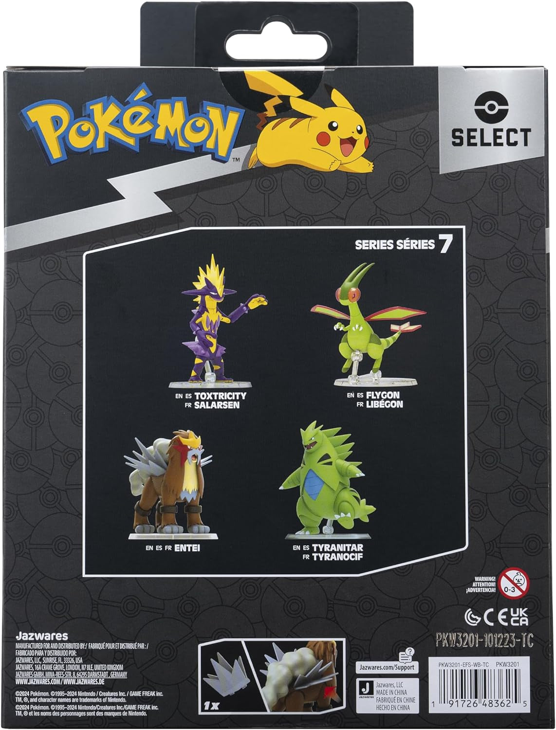 Pokémon Pkw3201-15Cm Select Figure - Entei, figură mobilă oficială Action figures Naty Shop