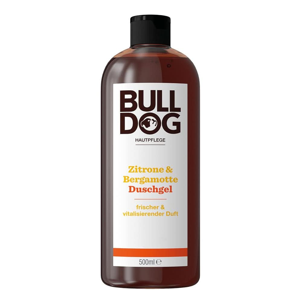 BULLDOG, Gel de ducha para hombre con limón y bergamota, 500 ml Ducha y baño Naty Shop 500 ml Limón - Bergamota
