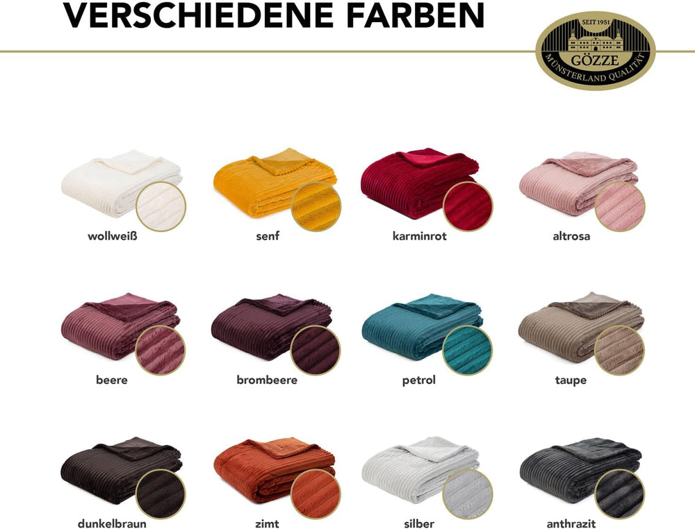 Alfombra de salón Gözze con aspecto de terciopelo, 150 x 200 cm, lana blanca, 40067-00-150200 Camas y mantas Besuche den Gözze-Store