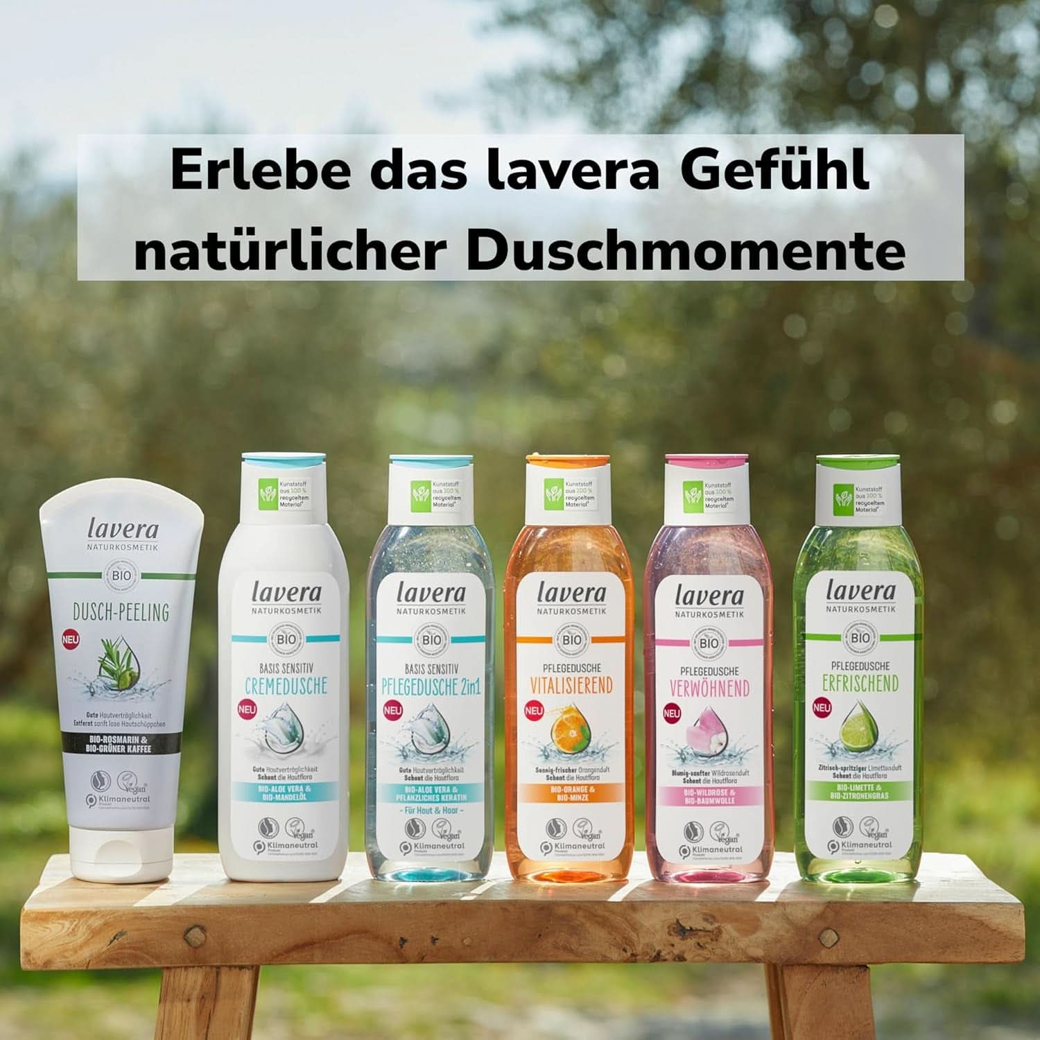 Lavera, Gel de ducha refrescante con lima ecológica, 250 ml Ducha y baño Naty Shop
