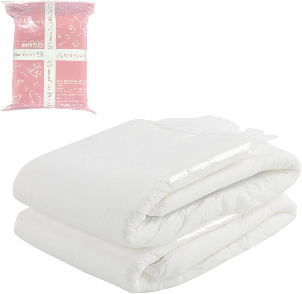 CutiePlusU Pañales para adultos, superficie seca, máxima absorbencia durante la noche, pañal desechable para incontinencia - azul, rosa, blanco, paquete de 3 (mediano 71-96 cm)
