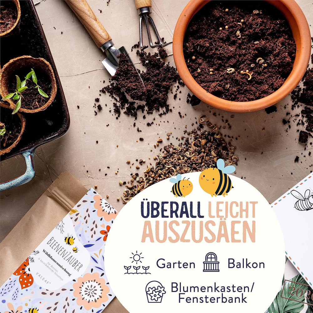 Blumenwiese Samen I 200 g I Blumensamen mehrjährig I Samen für Bienen Blumenmischung I Wildblumensamen f. Balkonblumen, Wildblumen I Wildblumensamen mehrjährig winterhart como Bienenweide