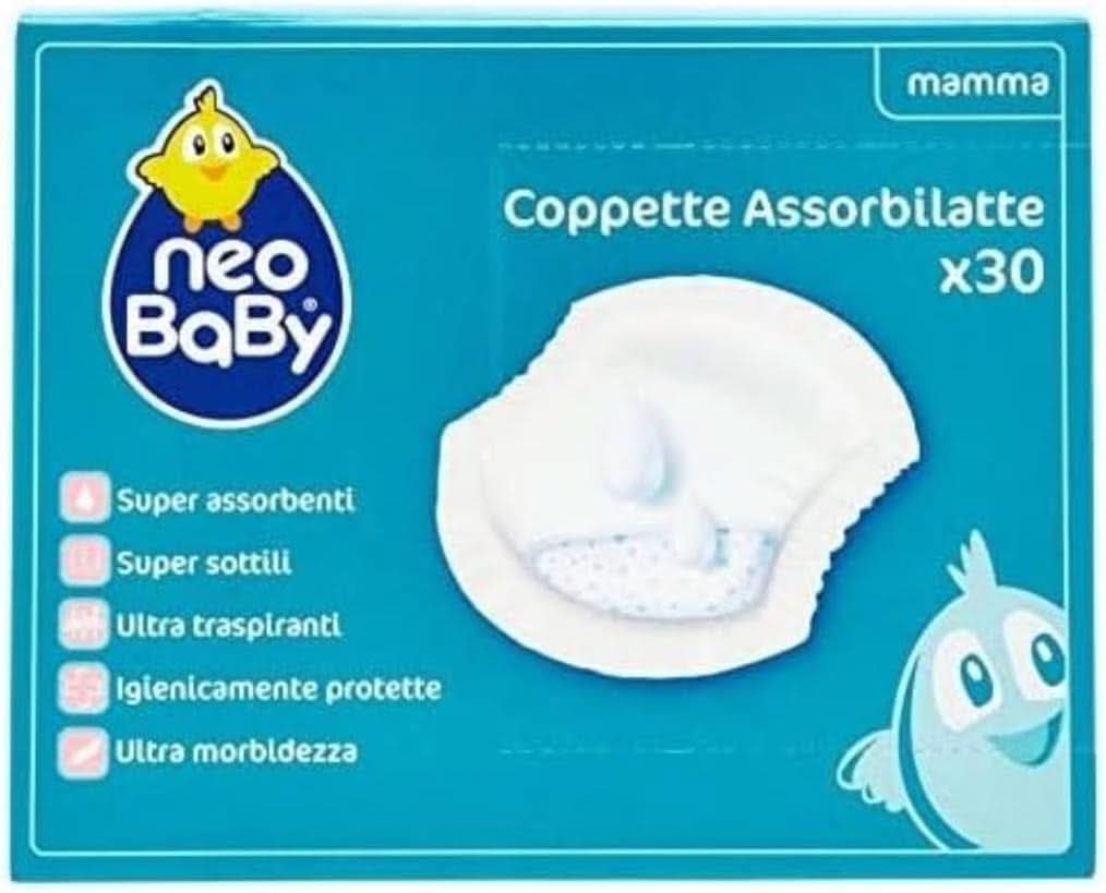 Neo Baby, Vasos de absorción de leche materna, 30uds Alimentación y Accesorios Lactancia Tienda Bebe Naty