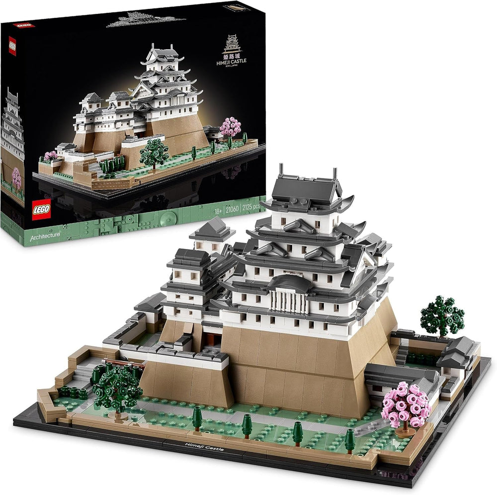 LEGO Architecture Kit de Modelo del Castillo Himeji para Adultos Colección Landmark Juego de Abanico de Jardinería Creativa y Cultura Japonesa con Árbol de Cerezo en Flor Regalo para Él y Ella 21060 Juegos de Construcción Besuche den LEGO-Store Single