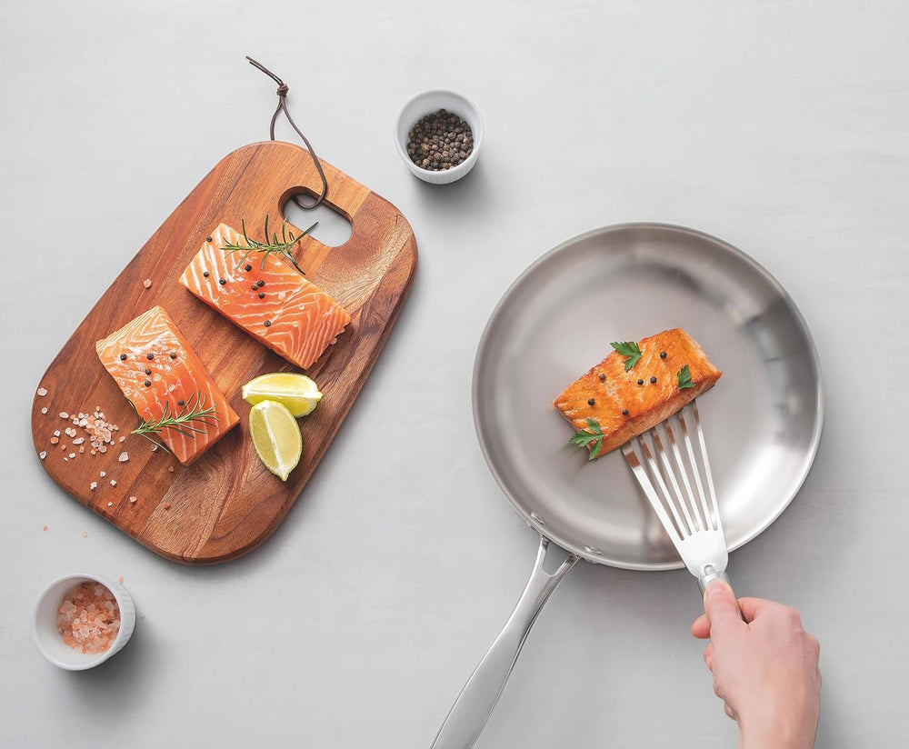 Tramontina tigaie Grano, oțel inoxidabil, inducție, rezistentă la cuptor Oale si Tigai Naty Shop