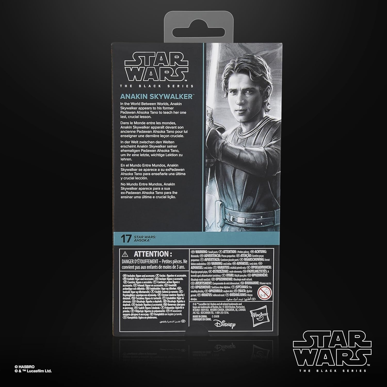 Star Wars Seria Neagră Anakin Skywalker, Star Wars: Ahsoka Figura de acțiune premium de colecționat (15 cm) Action figures Naty Shop