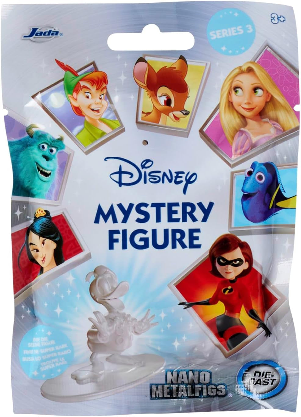 Figura Jada Toys Disney (1X Figura Misteriosa En Paquete Ciego) - 1 Figura Coleccionable Sorpresa De 12 Figuras Disney, Figura Nano Metal (Aprox. 4 Cm) Para Niños Y Fans A Partir De 3 Años, Figuras De Acción Serie 3 Naty Shop Título predeterminado