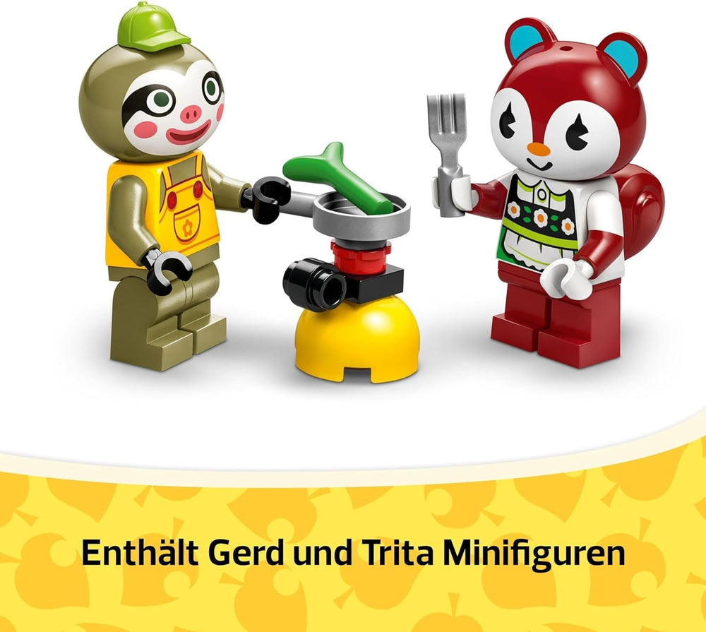 LEGO Animal Crossing Juego de rol Caravana y Jardín de Gerd Coche de juguete para niños de 7 años Niñas y niños Regalo Videojuego de juguete con figuras de animales 77054 Juegos de construcción Besuche den LEGO-Store