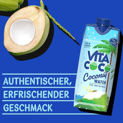 Vita Coco Agua Pura de Coco 12 X 330 ml, crema hidratante natural con electrolitos, sin gluten, llena de vitamina C y potasio Bebidas sin alcohol Naty Shop