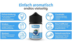 Twizzy Arándano, Aroma Alimentario -60 ml - Aroma intenso - Ideal para repostería Aromas Naty Shop