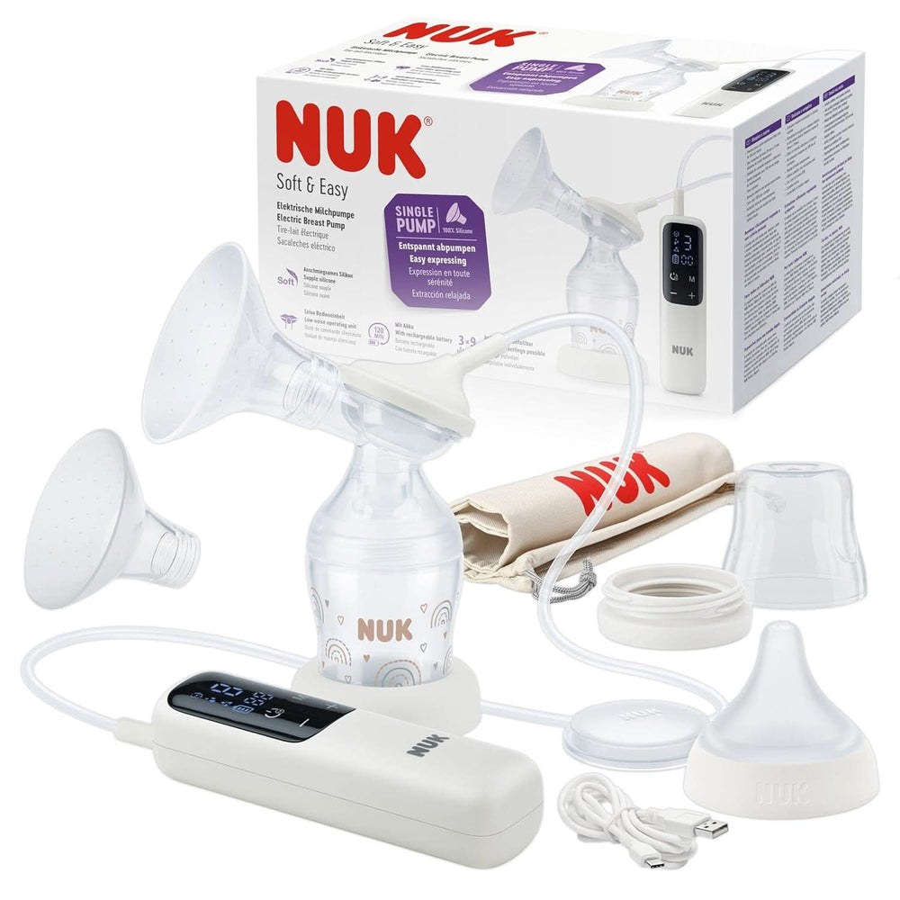 Set extractor de leche manual NUK, Almohada de silicona suave, 2 biberones perfectamente combinados, 150 ml Alimentación y Accesorios Lactancia Bebe Naty Shop Milchpumpe
