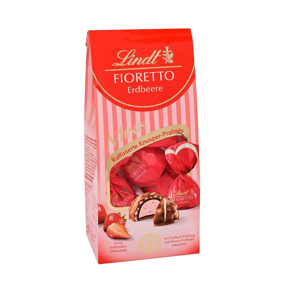 Chocolate Lindt | Set de regalo FIORETTO Zabaione | 138 g | 6 bombones de chocolate con leche rellenos de trufa Zabaione y cobertura crujiente, que contienen alcohol | regalo de chocolate