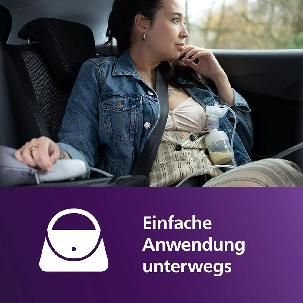 Elektronische Philips Avent Einzelmilchpumpe Premium - Mit Natural Motion Technologie, Wiederaufladbarem Akku, Timer-Anzeige (Modell SCF396/31) Accesorios Alimentación y Lactancia Bebe Naty Shop