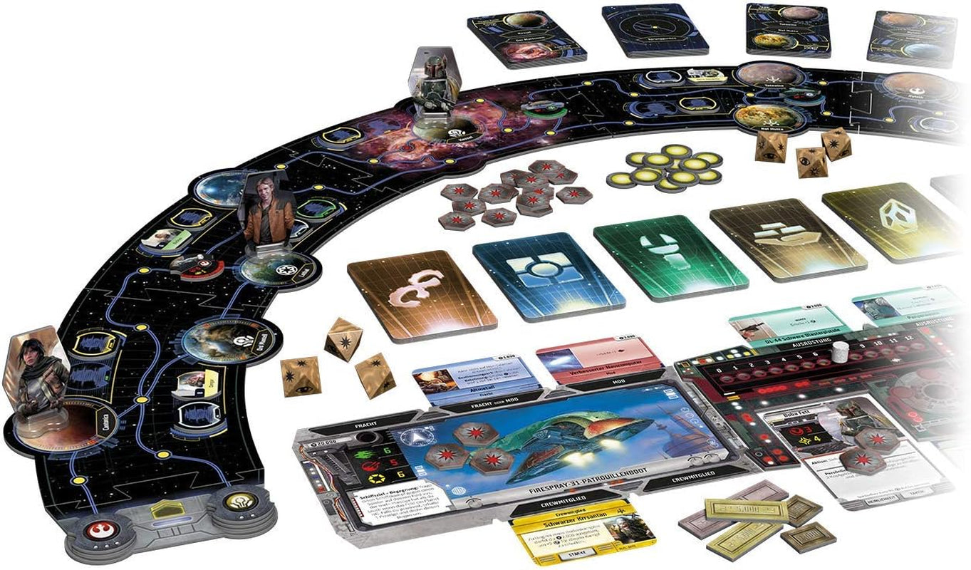 Fantasy Flight Games, Star Wars: Outer Rim, Expertenspiel, Brettspiel, 1-4 Spieler, Ab 14+ Jahren, 120+ Minuten, Deutsch