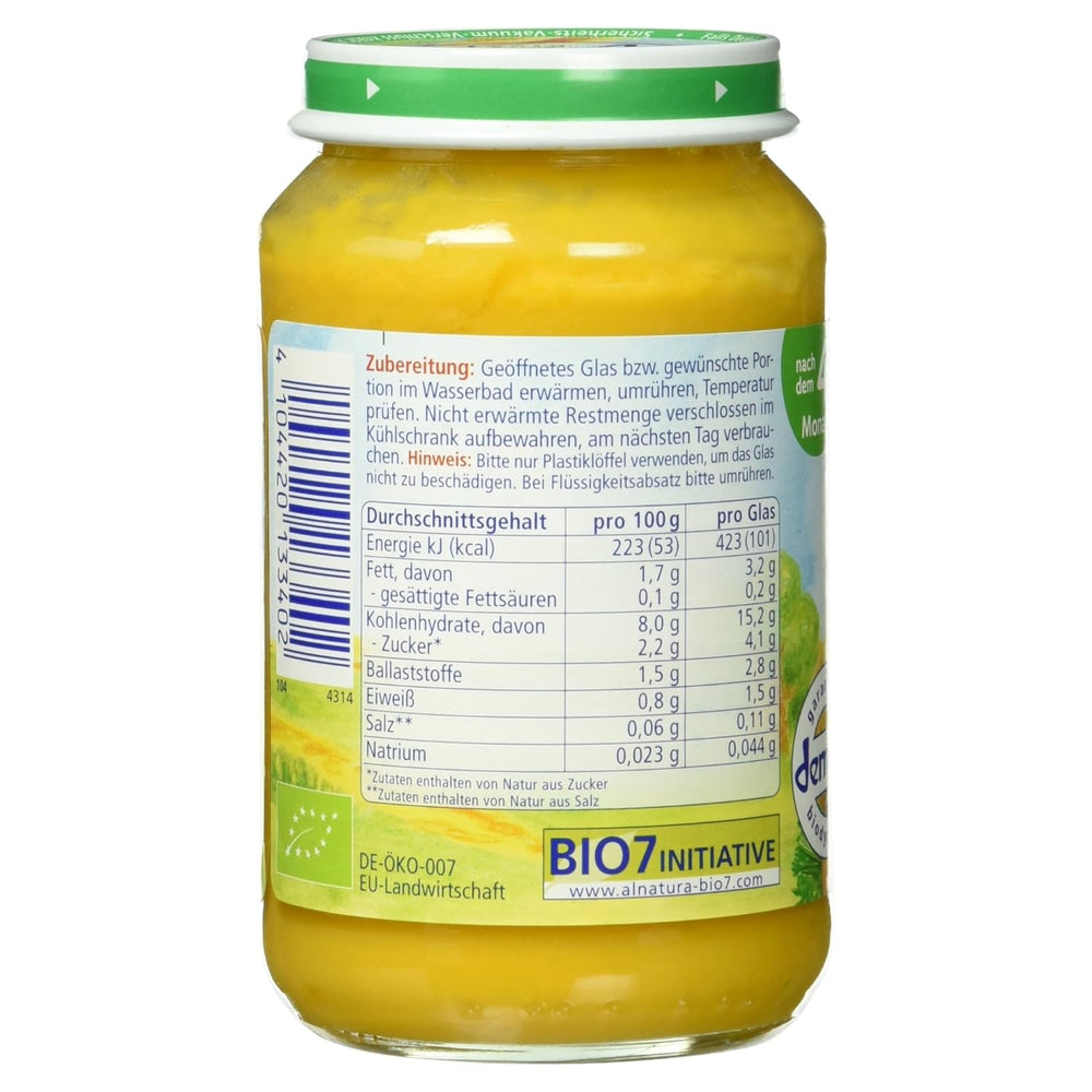 Verduras ecológicas con boniatos, a partir de 4 meses, 190g