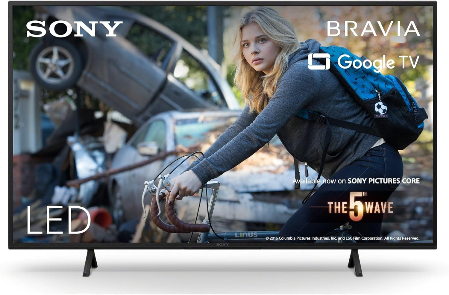 Sony BRAVIA, KD-50X75WL, televizor LED de 50 de inci, 4K HDR, Google TV, Smart TV, compatibil cu Alexa, BRAVIA CORE, HDMI 2.1, meniu de jocuri cu ALLM