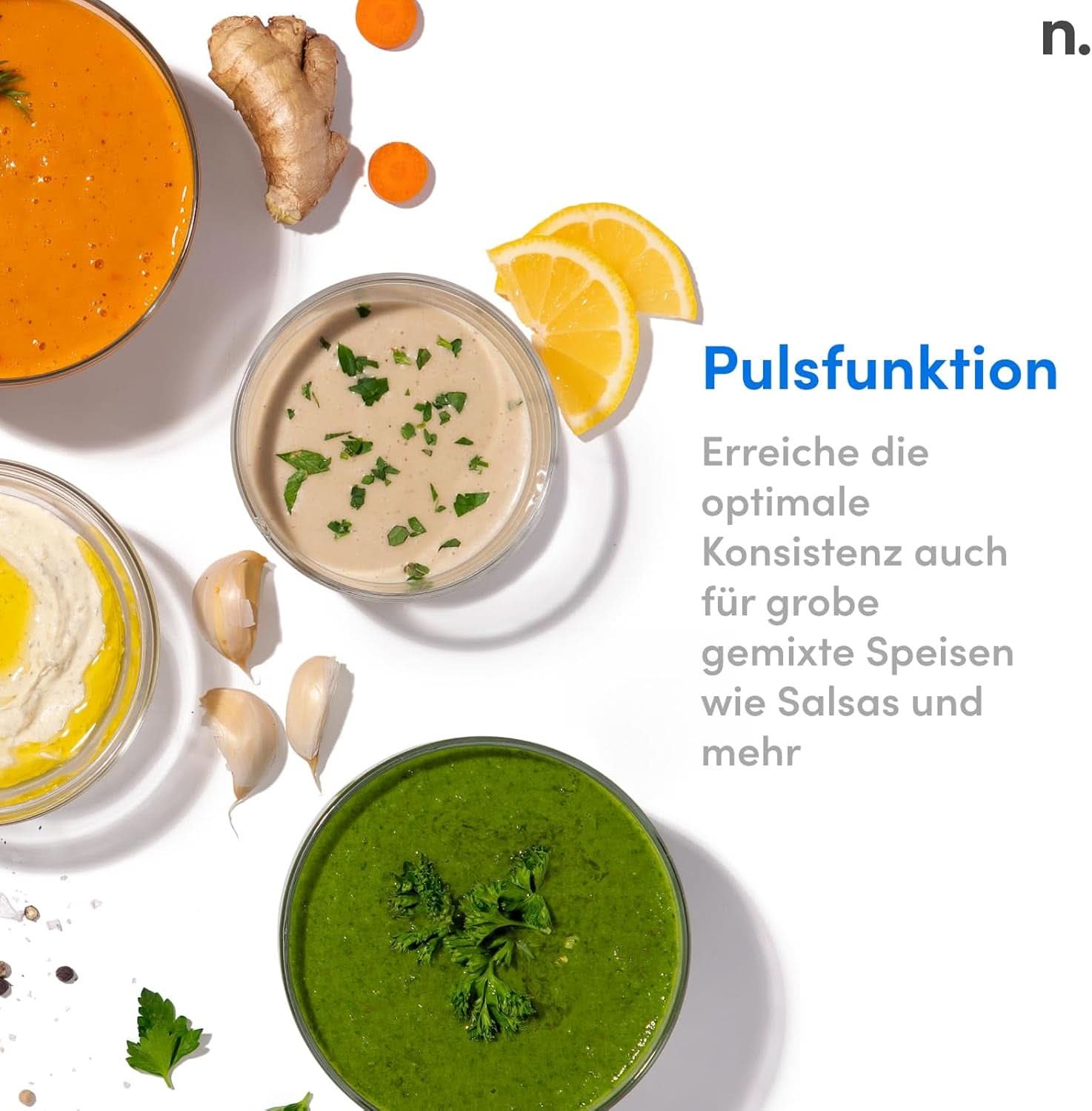 Batidora personal Nutribullet, batidora de larga duración para porciones, 1000 vatios y motor ligero, vaso de 900 ml con Tritan Renew, batidora táctil Leuchtende, Dunkel Grau Bucatarie Naty Shop