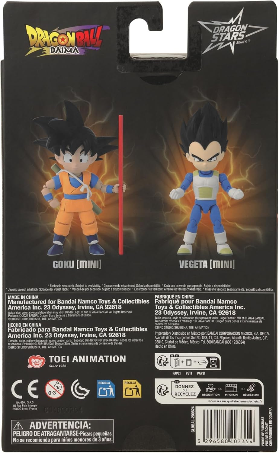 BANDAI - Dragon Ball Daima Kid Goku - Figura Dragon Star 17 cm - Figura Kid Goku con accesorios - Licencia Oficial Dragon Ball - Figura Mini Goku móvil - Juguete a partir de 4 años - 40735 Figuras de acción Naty Shop