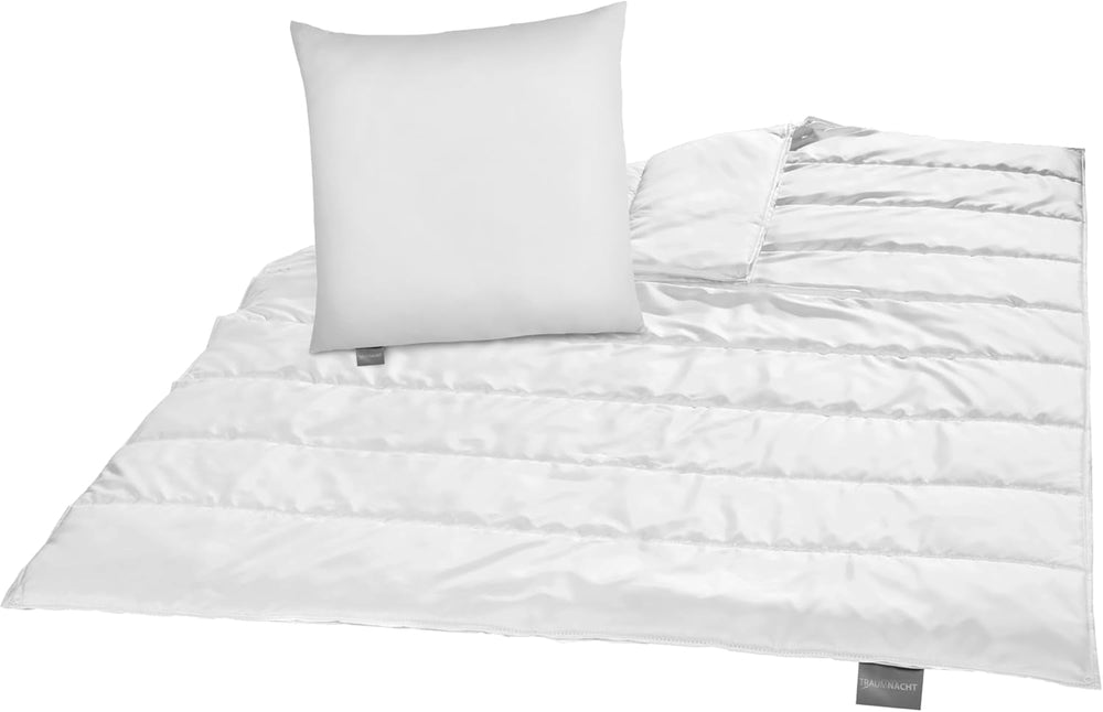 Traumnacht Juego De Cama Verde - Edredón Para Todas Las Estaciones 135X200 Cm + Almohada 80X80 Cm, Durable Con Funda De Microfibra, Producido Según Estándares De Calidad Alemanes Edredones Y Edredones Naty Shop Juego De Cama De Invierno (Manta + Almohada 80X80) 155 X 220