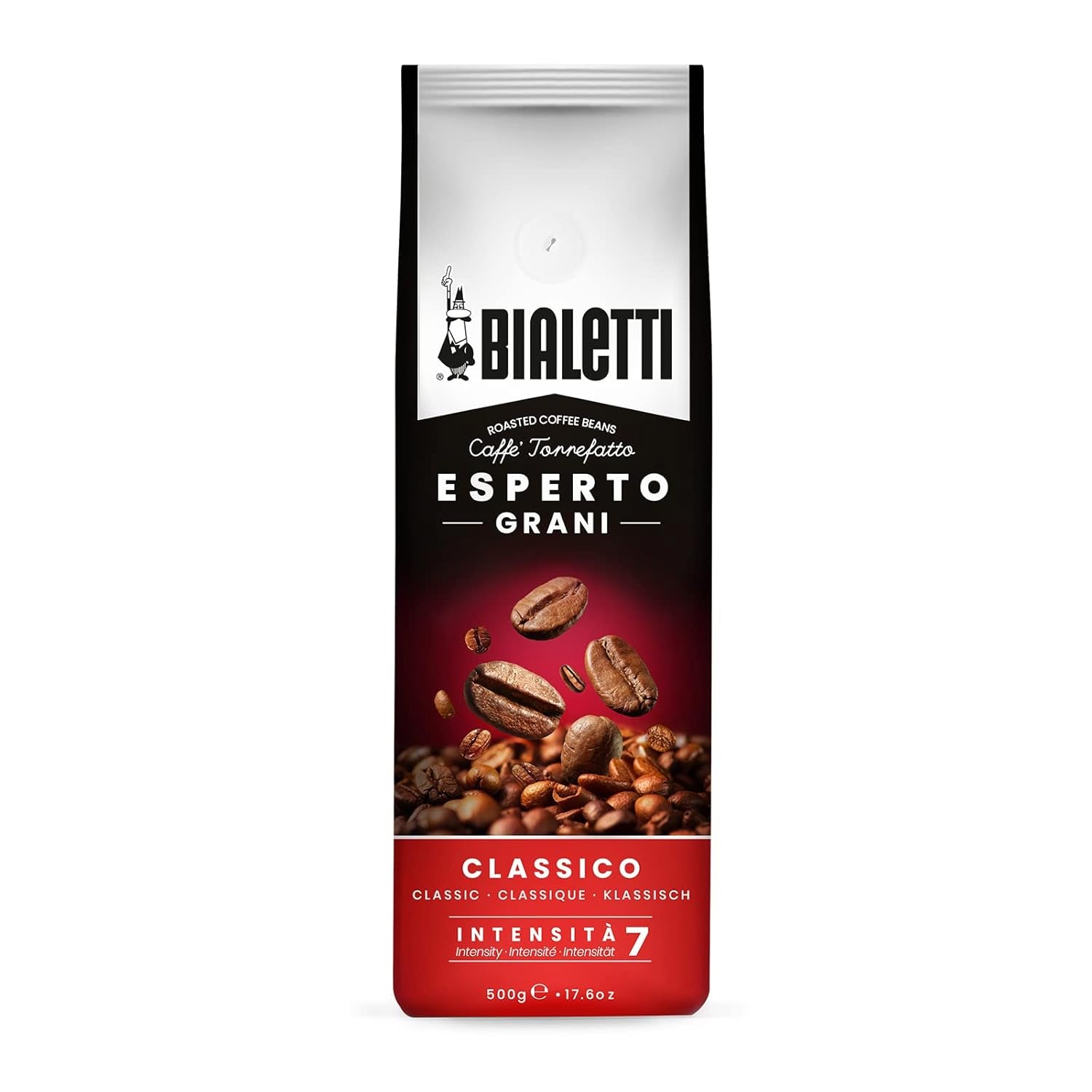 Bialetti Esperto Grani, aromă delicată, 500 grame Cafea Naty Shop 500 grame Clasic