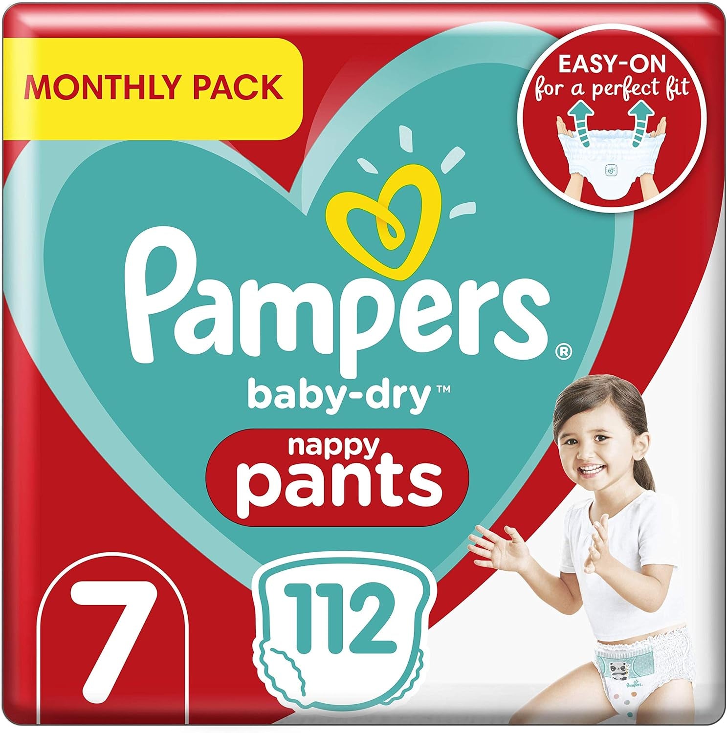 Pampers (versión antigua), bragas, talla 4, 9 kg-15 kg, paquete de tres (1 x 88 pañales)