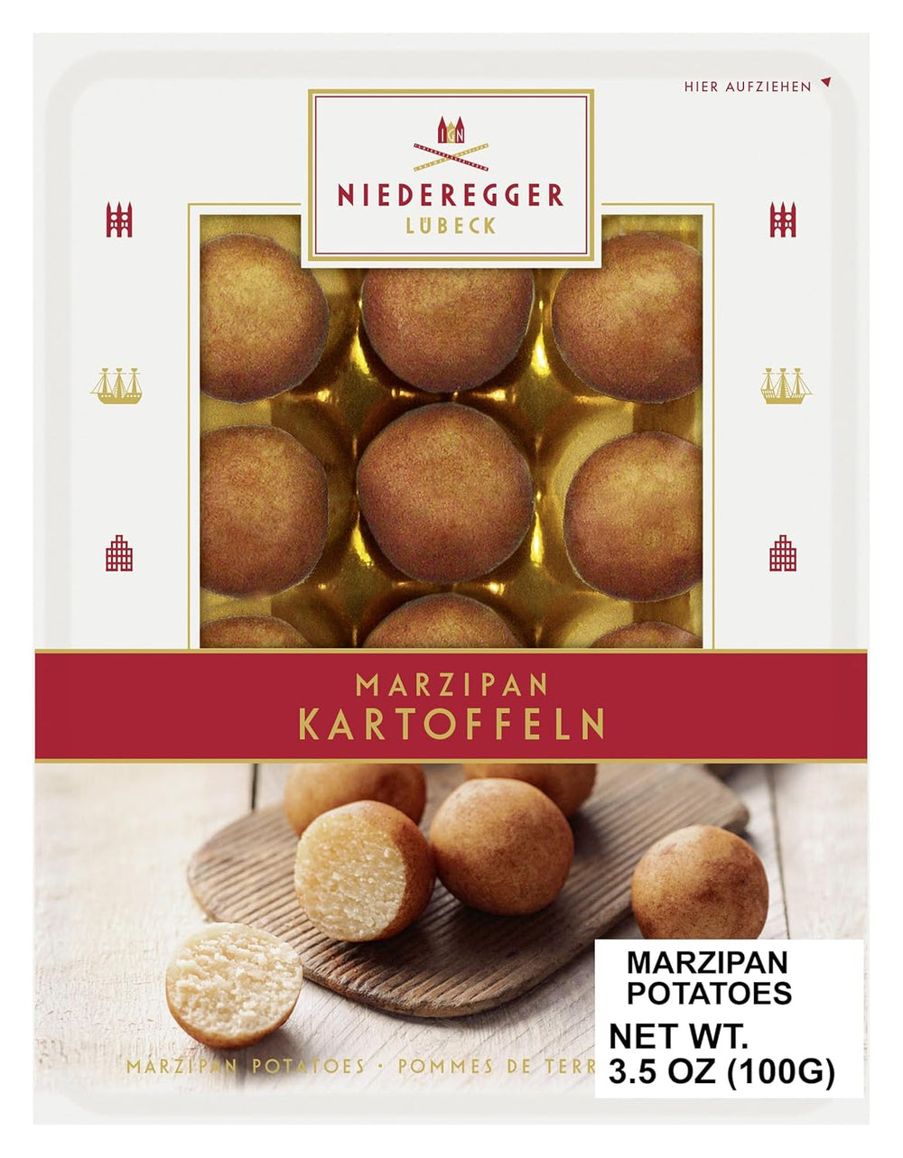 Patatas con mazapán Niederegger 100g