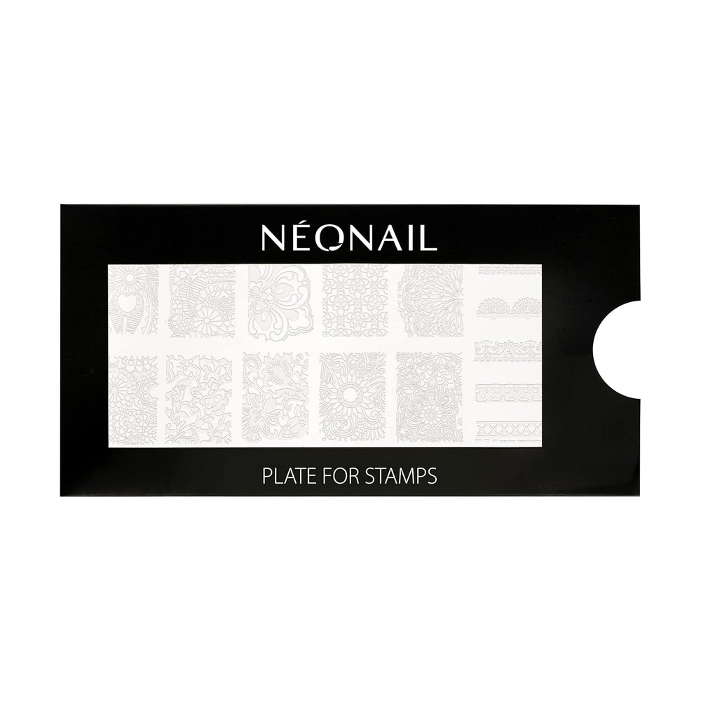 NÉONAIL Nagel Stempel Mit Schaber - Nägel Selber Machen - Nail Art Stamper - Nageldesign Für Nagel Schablone - French Nails Stempel - Silikon Nagelstempel