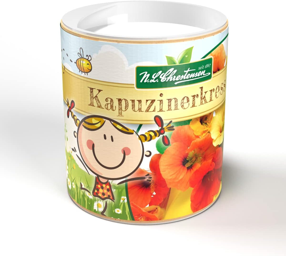 Semillas de caléndula Chrestensen Colorful Mix - Semillas polinizadas libremente 30 g para aprox. 25m² - Coctelera para niños de jardín