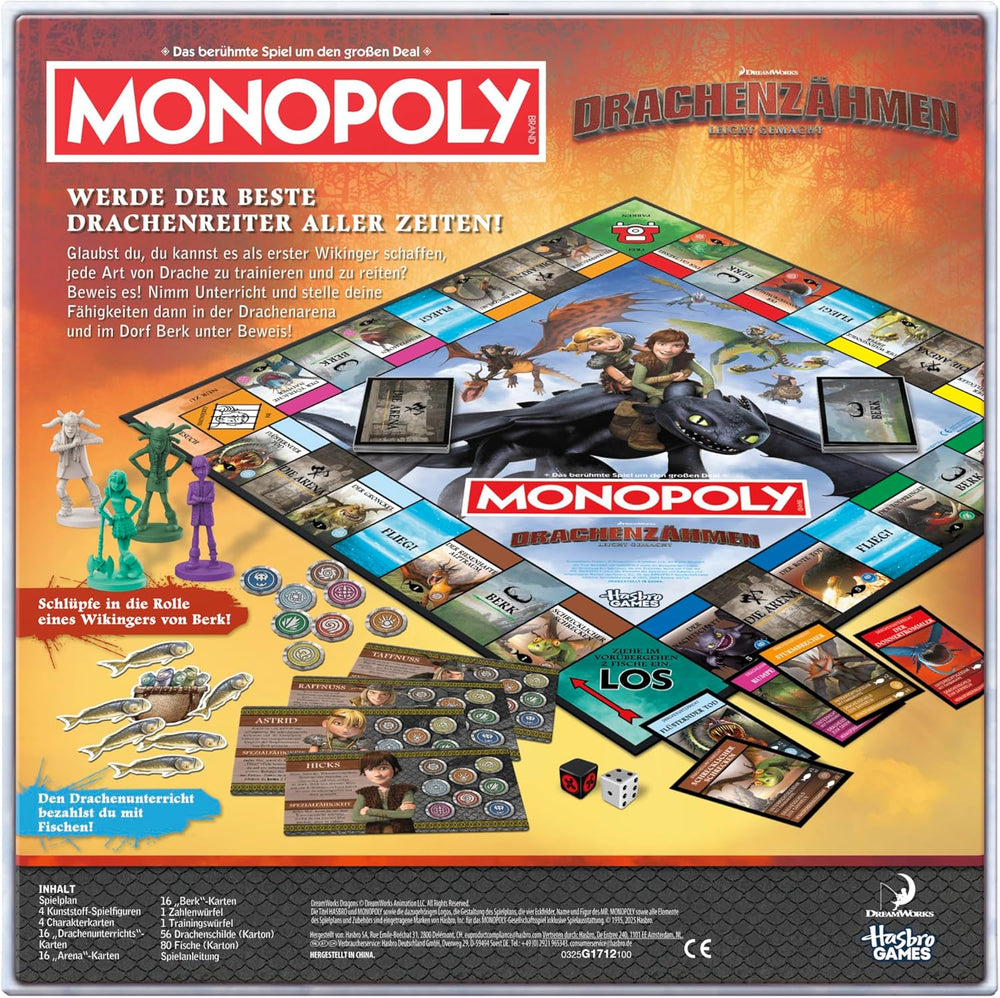 Juego de mesa DreamWorks Cómo entrenar a tu dragón - Versión alemana