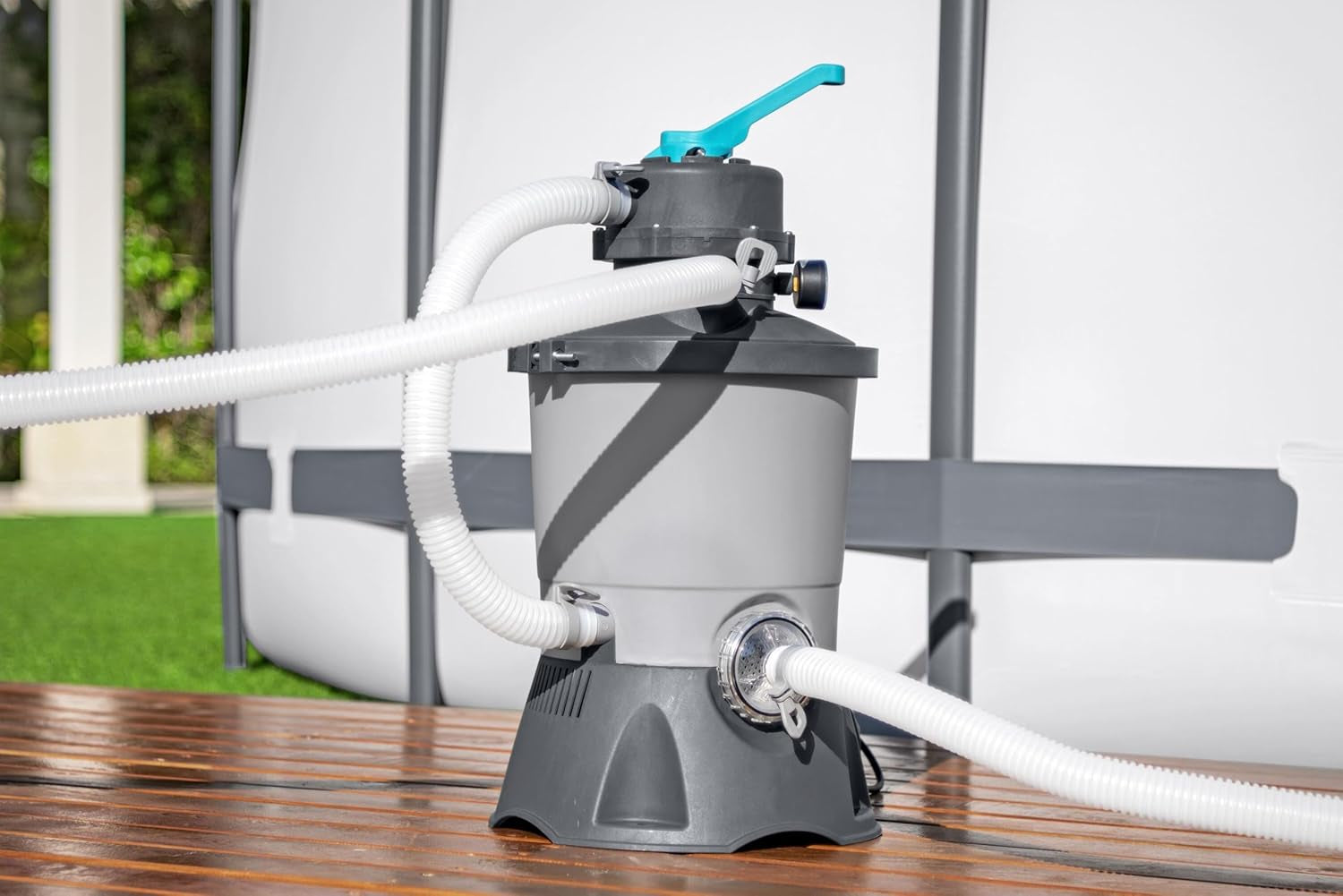 Bestway 58515-7 Bomba con filtro de arena, 3.596 l, Gris