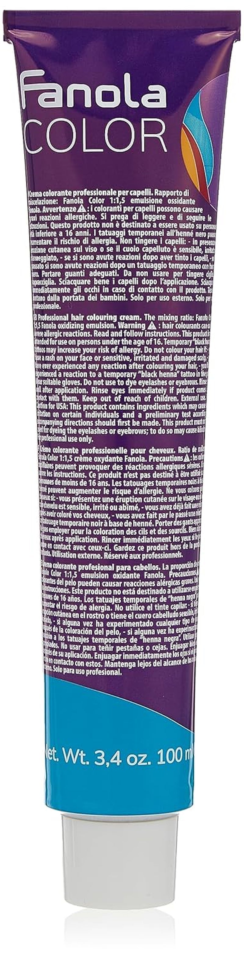 Fanola crema colore Cremă colorantă 7.0 Blond, 100 ml