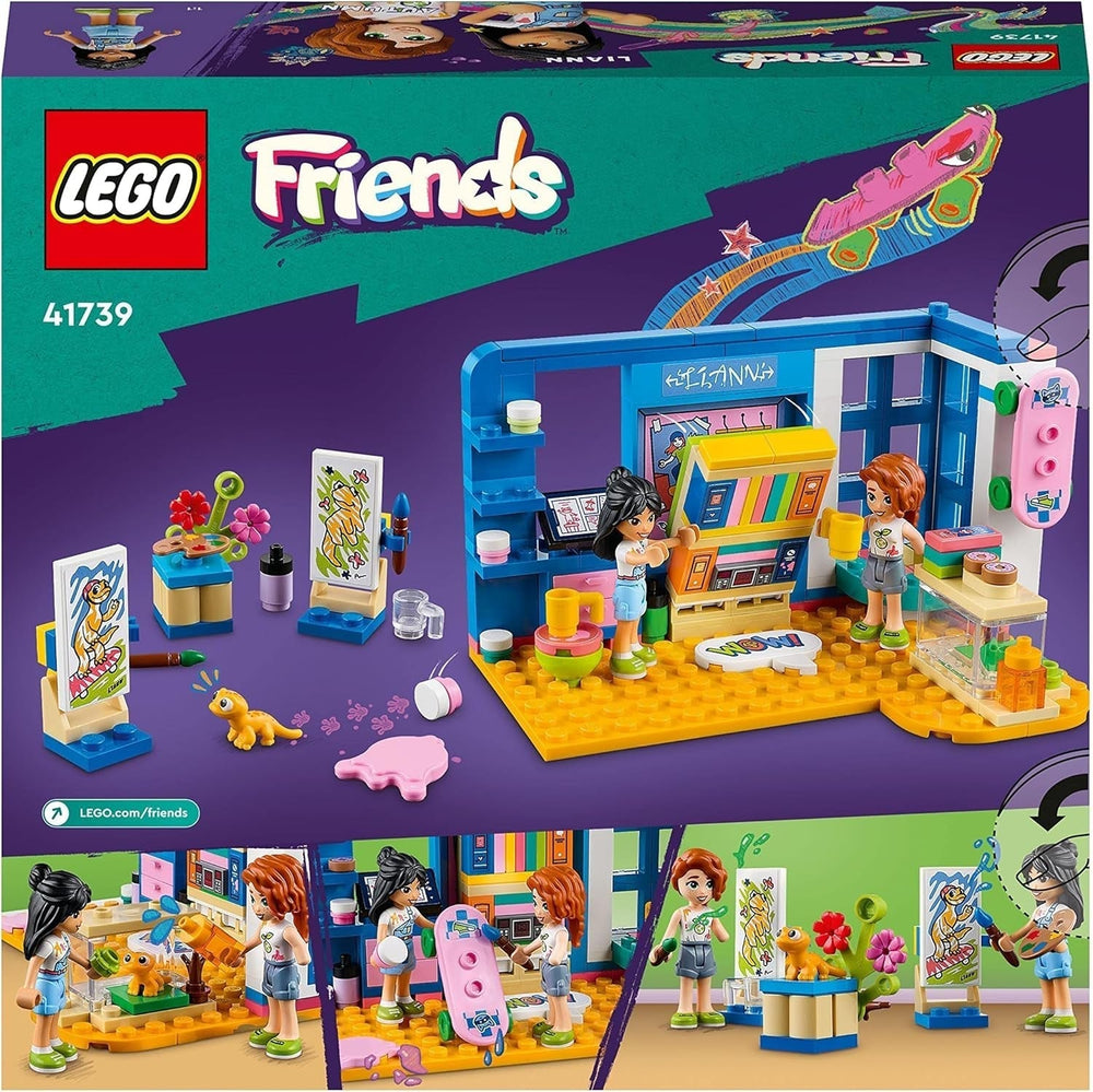 LEGO 41739 Friends Habitación de Liann, Mini juguete con temática artística, pequeño regalo de colección con minimuñecas de Liann, Otoño y Mascotas, serie 2023 Besuche den LEGO-Store