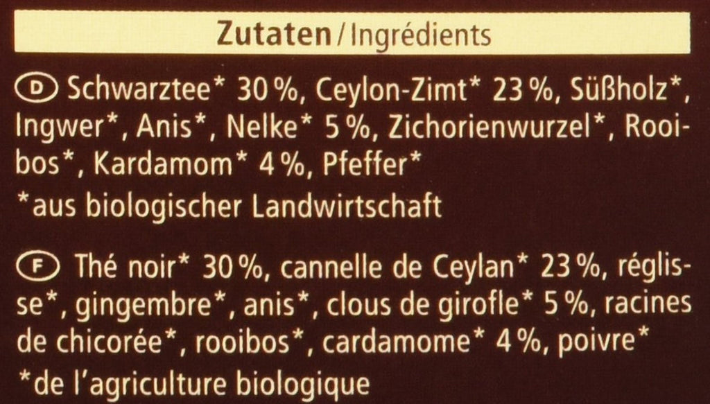 Ceai Chai organic, 20 pliculețe, 40 g