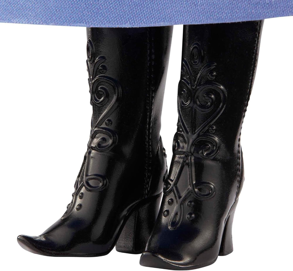 Mattel Muñeca Anna Princesa Disney, Muñeca La Reina De Hielo, Pelo Peinado, Móvil, En Traje De Viaje, Capa Desmontable, Regalos Disney, Juguete 3 Años, HLW49 Muñecas Naty Shop