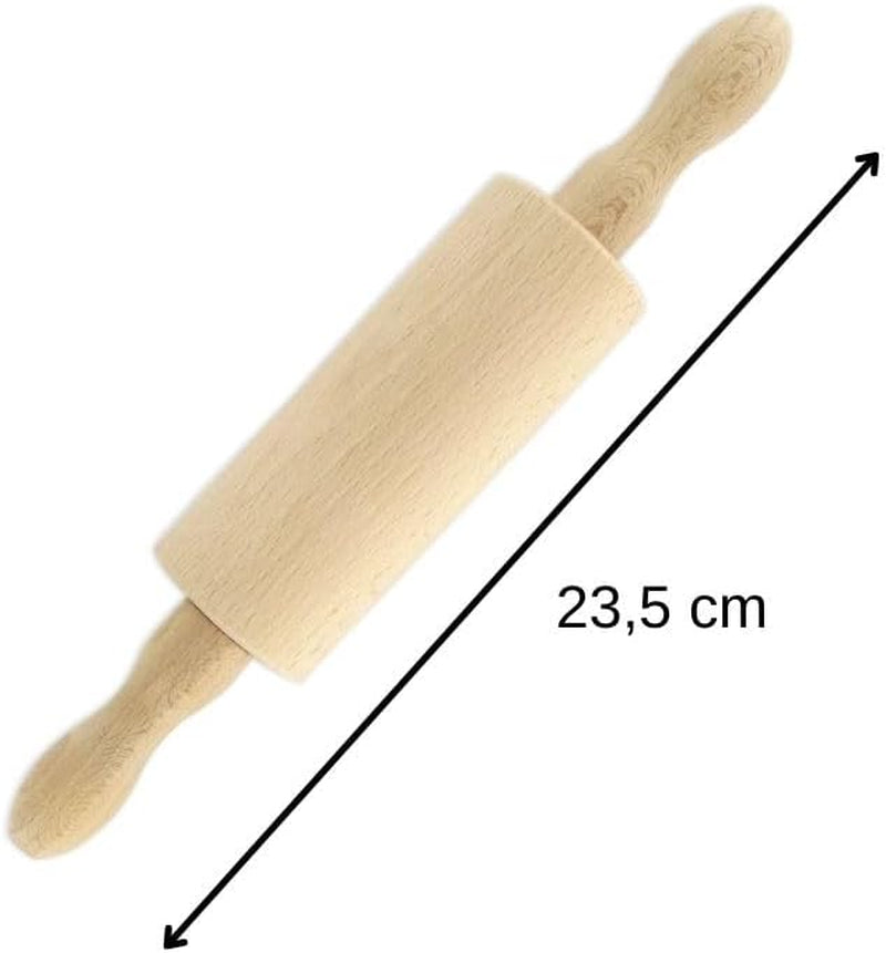 Fackelmann 521146 Nudelholz klein Holz Nudelholz Holz 23,5 x 4,5 cm marrón