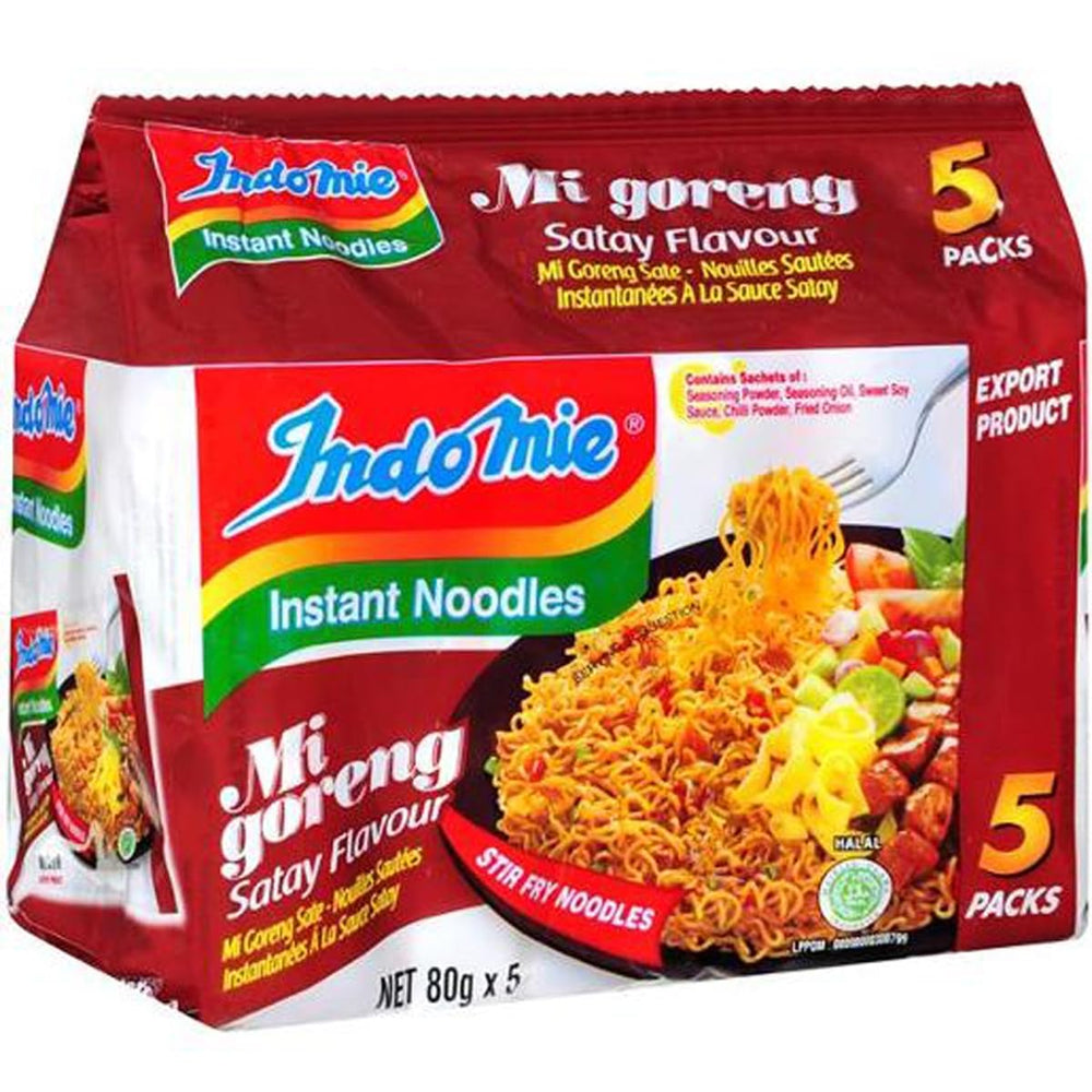 INDOMIE - Fideos instantáneos Mi Goreng - Paquete múltiple (40 x 80 g)
